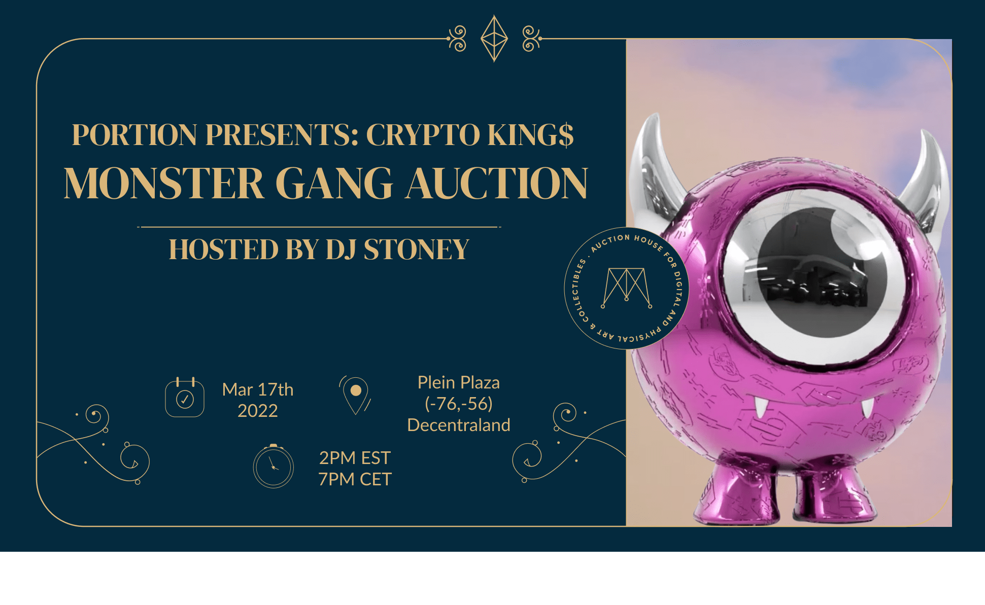 PORTION PRESENTS: CRYPTOKING$ MONSTER GANG AUCTION