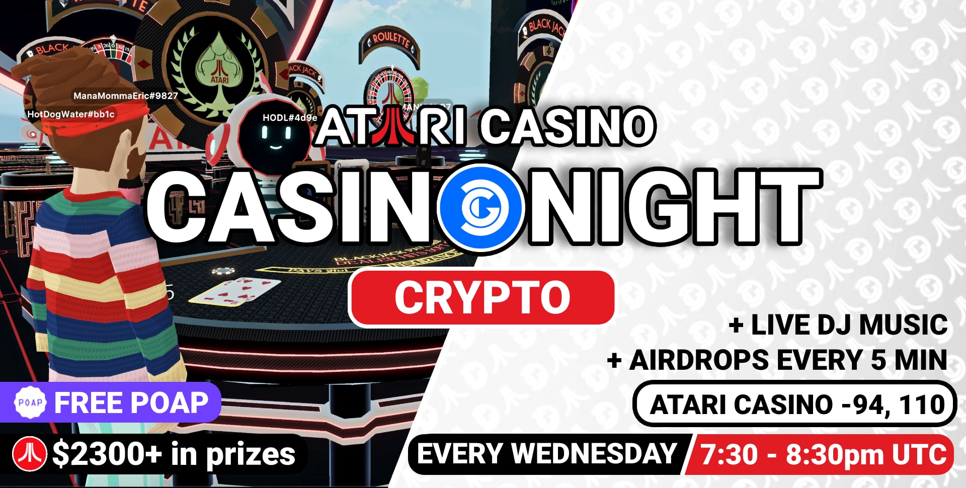 ATARI Crypto Casino Night